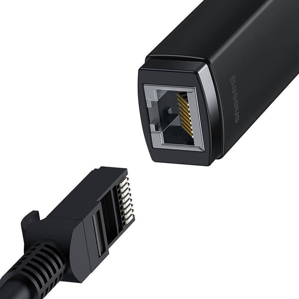 Baseus Lite Series USB-C til RJ45 Netværksadapter (Sort)
