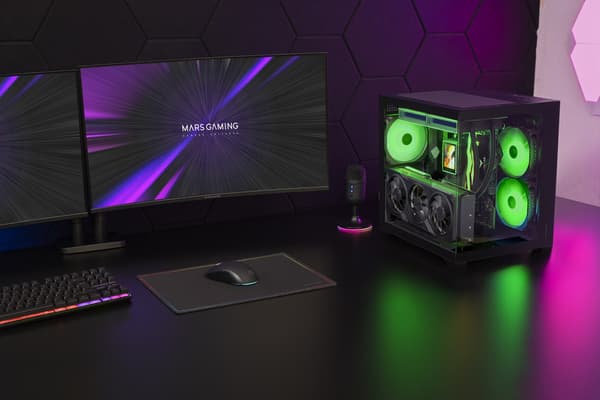 TACENS MARS MC-VIEW3 3xARGB USB-C mATX-kotelo