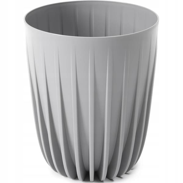 Mira Eco plast urtepotte med indsats 19 cm grå