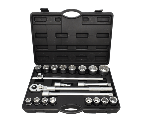 AWTOOLS 12-KÄRKINEN HYLSYAVAINSARJA 3/4" 21 OSAA
