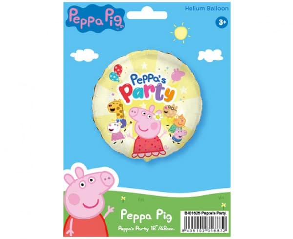 Folieballong 18 FX - Peppa Partys (förpackning)