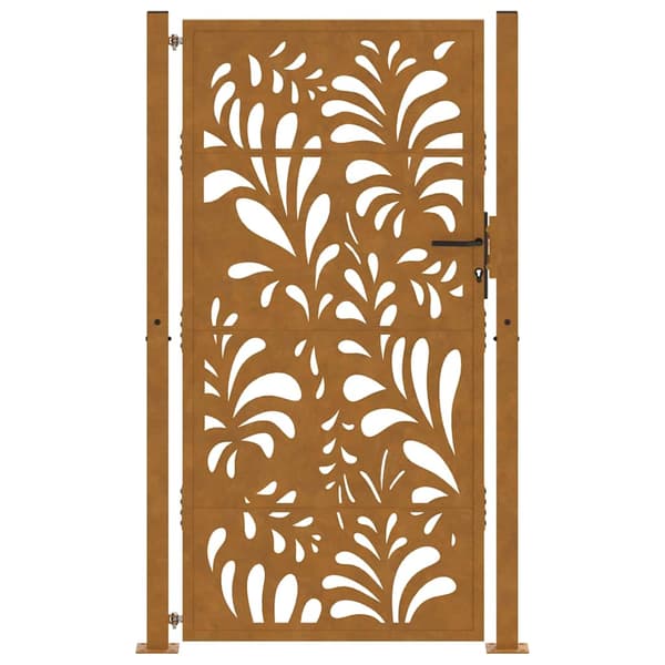 vidaXL havelåge 105x180 cm rustfrit stål bølgemønster