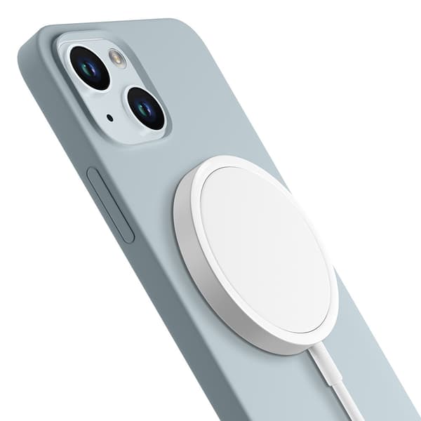 Apple iPhone 15 Plus - 3mk Hardy Silikon MagCase Blå