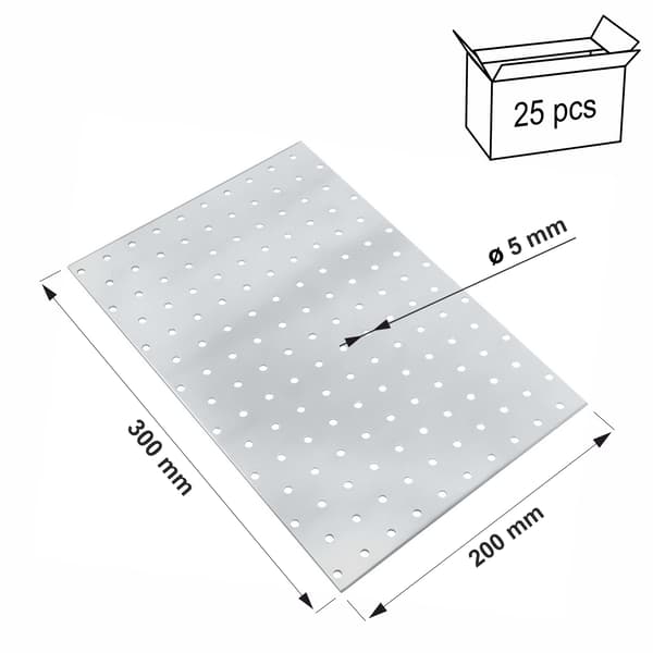 (z) Perforerad platta PP24 200x300x2.0 (25)
