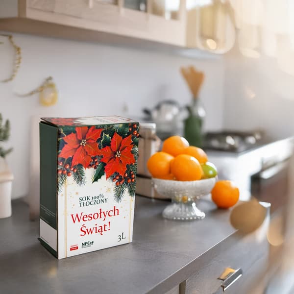 JULÆBLEJUICEKARTON 100% PRESSEET 3L Til Juleblomster