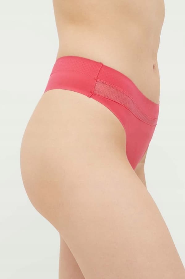 Calvin Klein Pink Dame Mesh Thong L 2A3D5_H* TIA