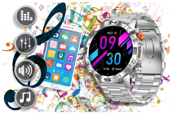 GRAVITY GT20-1 SMARTKLOCKA FÖR HERR – AMOLED, EXTRA ARMBAND (sg024a)