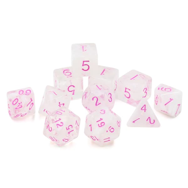 Dine typiske skurke-RPG-terninger - sæt med 11 terninger