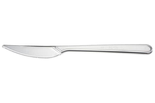 Plastkniv återanvändbar transparent 50 st