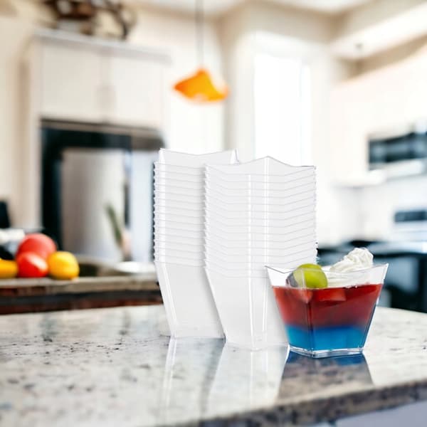 KOPPER OG BEHOLDERE TIL DESSERTER 100 ml 24 stk. STAR-kop til snacks