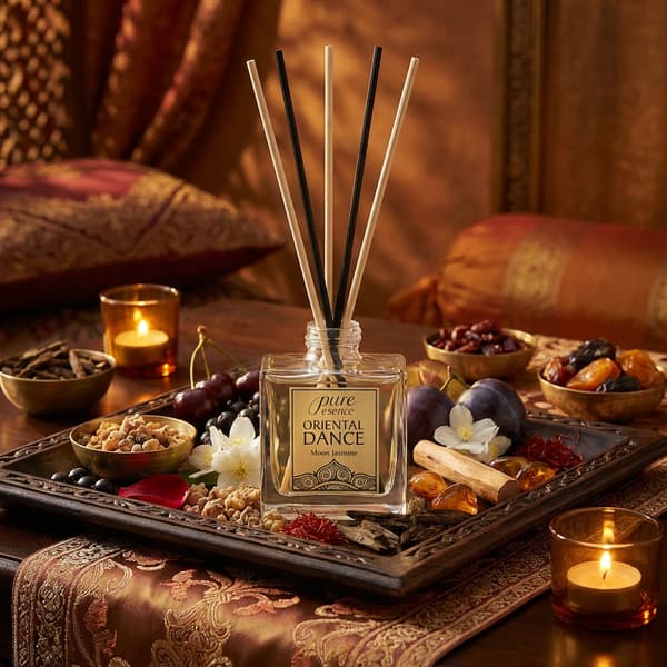 Duftdiffuser - orientalsk jasminaroma Pure Essence - afslapning og indre forfriskning - med 75 ml rør