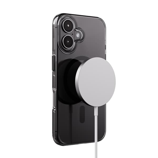 Crong Clear MAG Pro - iPhone 16 MagSafe -kotelo (musta)