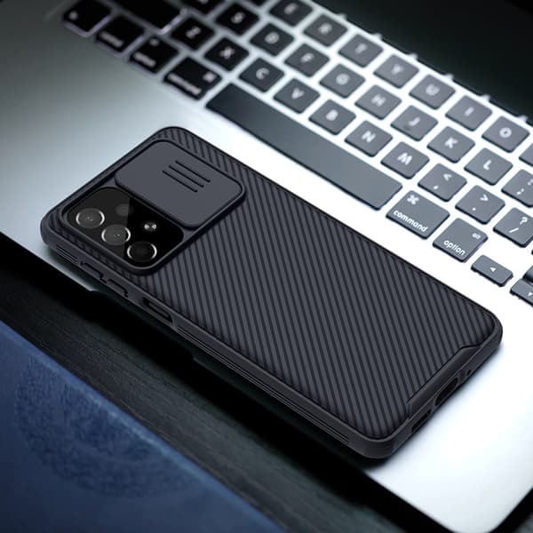 Nillkin CamShield Pro Case pansret cover til kameraet Samsung Galaxy A73 sort