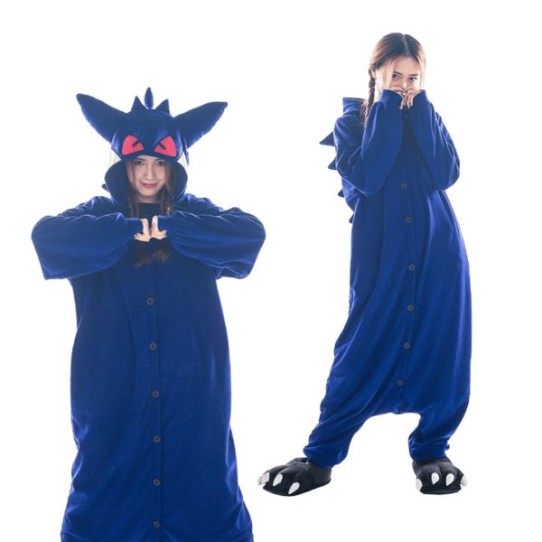 Kigurumi-pyjamas Pokémon-kostym Blå Gengar M: 155 - 165cm