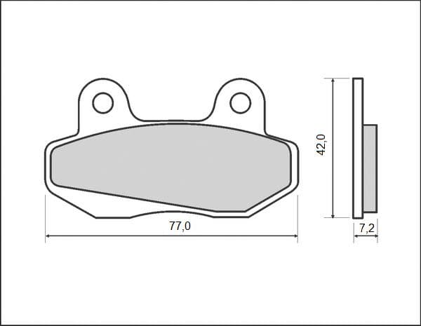 Brenta bremseklodser KH086 (organiske)