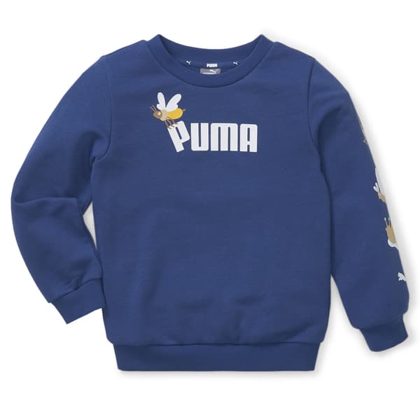 Puma SMALL WORLD CREW TR barntröja blå 67013116 r 92