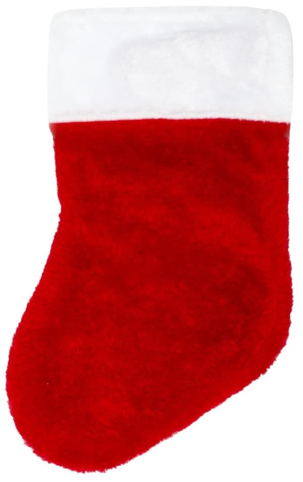 Julklappsstrumpa fleece jultomte