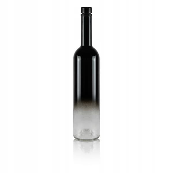 Futura glasflaske 500ml ombre sort og farveløs til vodka Alkohol 0,5l