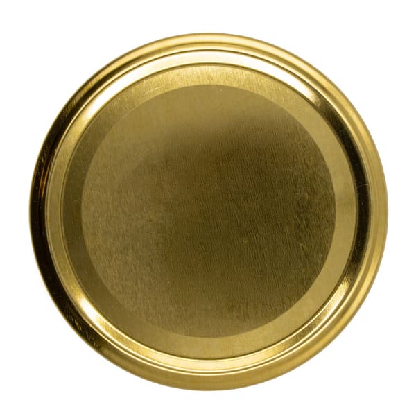 Guldfarvet krukkelåg 100mm - 6 kroge
