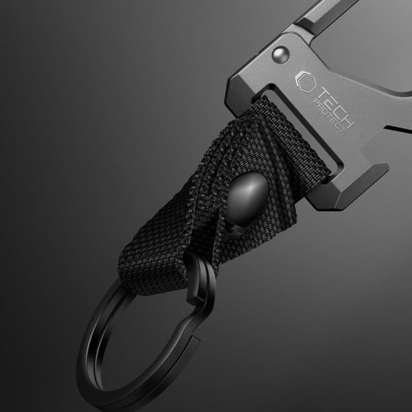 TECH-PROTECT SLIDELOCK KARABINENØGLERING GUNMETAL