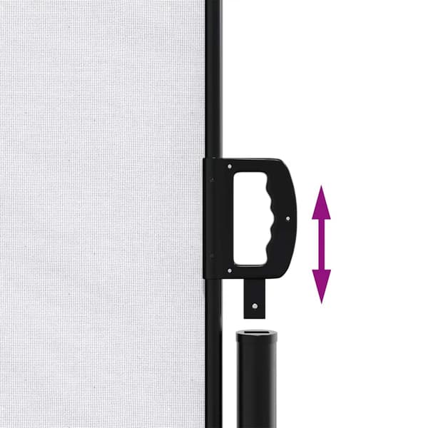 vidaXL udtrækkelig sidemarkise hvid 120x1000 cm