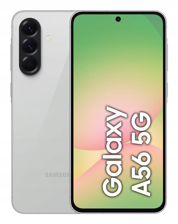 Samsung Galaxy A56 5G DS smartphone, 8 GB RAM, 128 GB, lysegrå