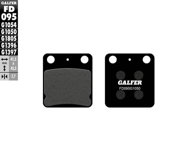 Galfer jarrupalat KH054 puoliksi metallista