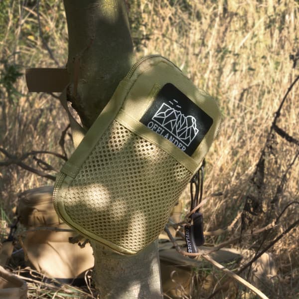 OFFLANDER taktisk MOLLE-pouch med velcro til dokumenter khaki