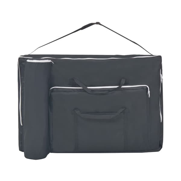 vidaXL foldbar massagebriks 10 cm tyk 2-zoner sort