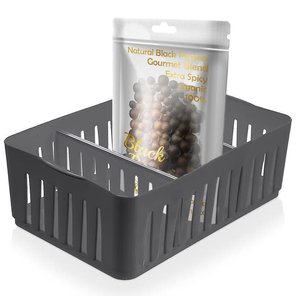 Grå beholder organizer til krydderier 24,5x16x8 cm