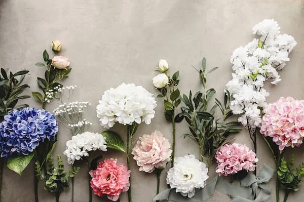 Kunstig Blomst Hortensia Hvid Bryllupskonføderation Middepunkt Dekoration 35cm