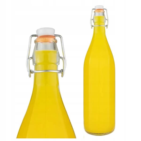 6x Costolata-flaskor 500 ml med mekaniskt kork glasflaskor 0,5 l