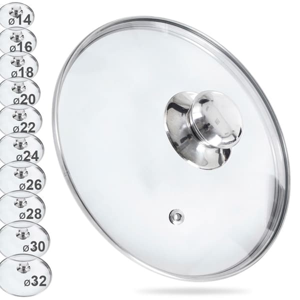 Lasinen kansi 24 cm
