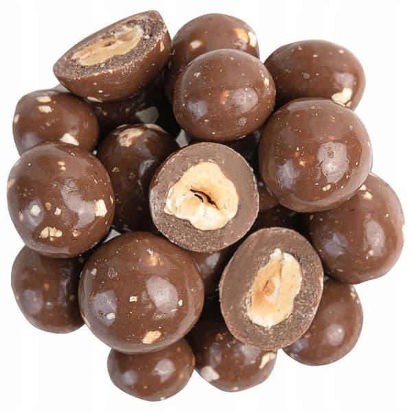Hasselnødder i mælkechokolade med ristede hasselnødder 250 g premium