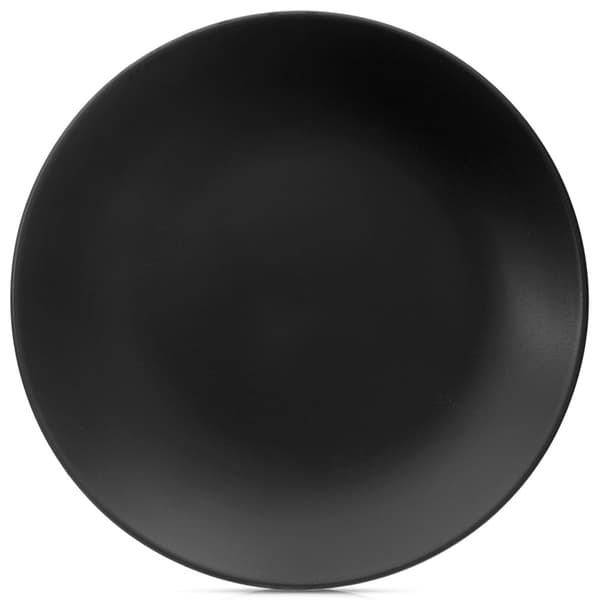 Middagstallrik platt keramisk svart 27 cm