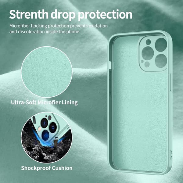 SILIKONISUOJASETTI APPLE IPHONE 13 PRO MAXILLE HÄMÄRÄNPUNAINEN + LASI