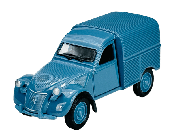 WELLY OLD TIMER CITROEN 2CV FOURGONNETTE BLÅ 1:34 43769
