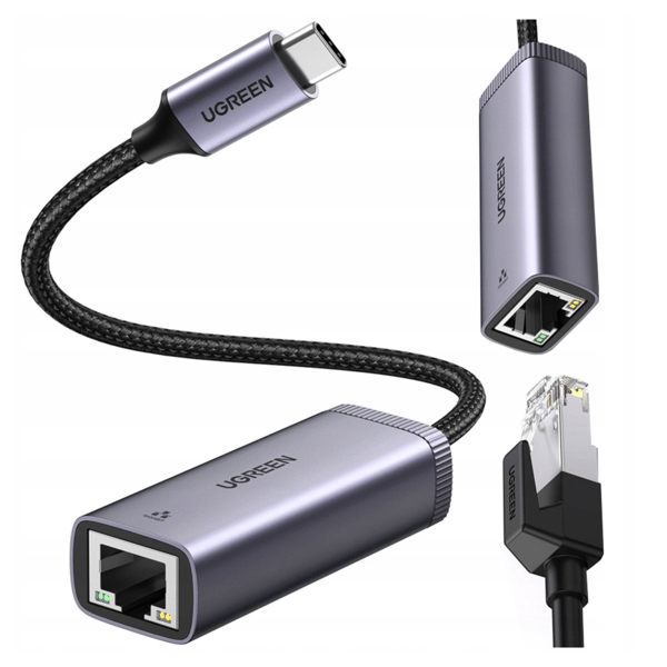 UGREEN CM483 USB-C til RJ45 netværksadapter (grå)