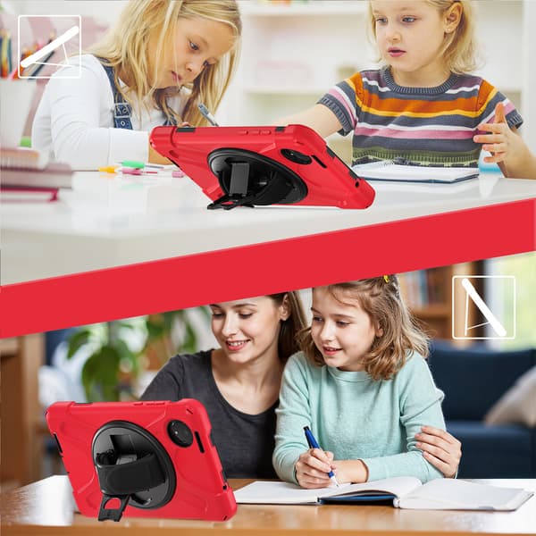 Etui Iskunkestävä Redmi Pad SE 8.7 2024 - Punainen