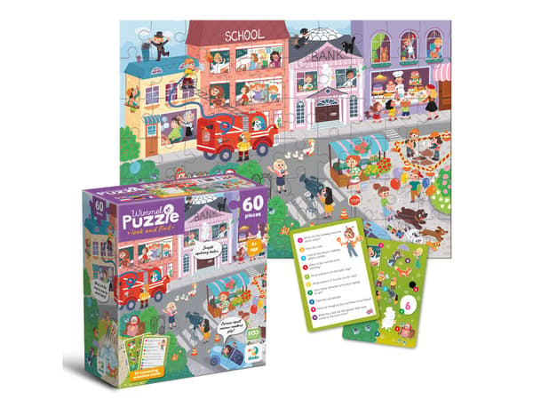 Puslespil "Professionsby", 60 brikker, DODO, 300662