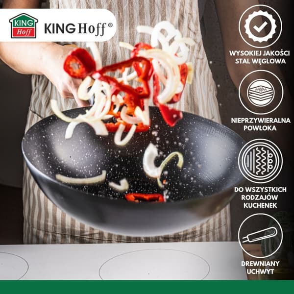 WOK MED MARMORLOCK 30 cm KINGHOFF KH-1984