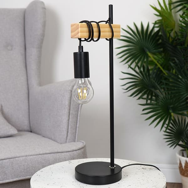 Bordlampa svart 51 cm