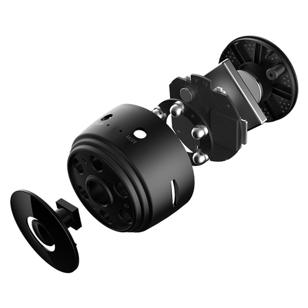 Mini Kamera WiFi IP SMART spionkamera FULL HD til micro SD-kort 360