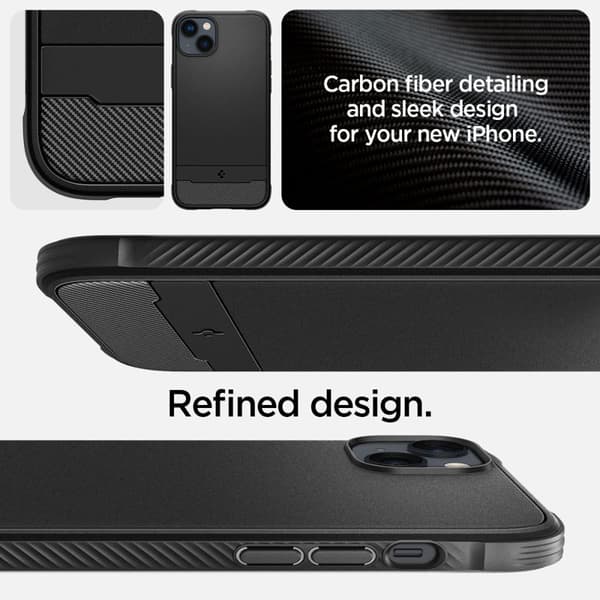 Spigen Rugged Armor Mag MagSafe - Etui til iPhone 14 (Sort)