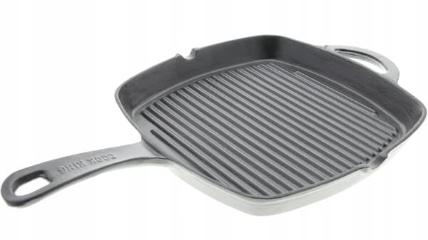 Massiv støbejernsgrillpande til grillning