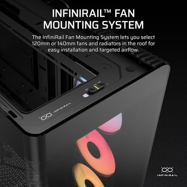 Corsair Frame 4500X RS-R ARGB TG Midi-datorchassi Svart