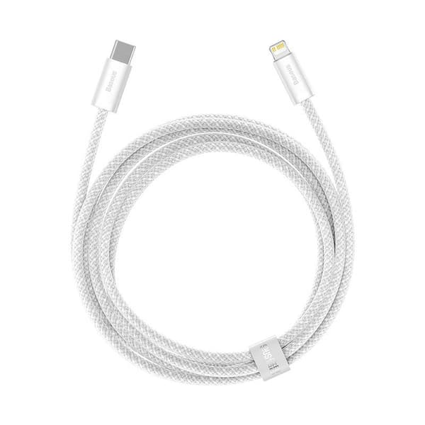 Baseus Dynamic Series USB-C - Lightning -kaapeli, 20W, 2m (valkoinen)