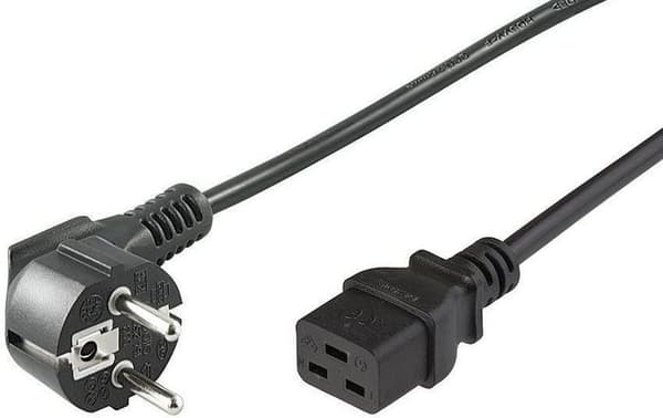 MicroConnect Schuko-virtakaapeli -C19 1m