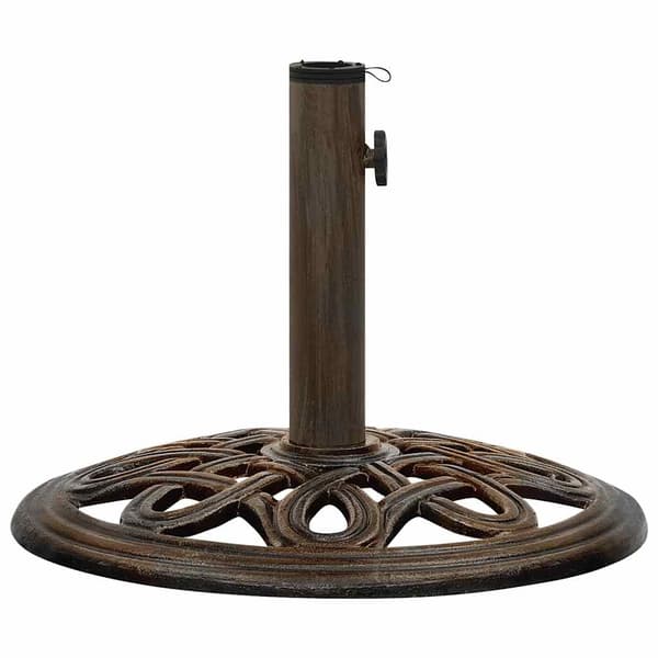 vidaXL paraplyfoplader, bronze, 40x40x32 cm, støbejern