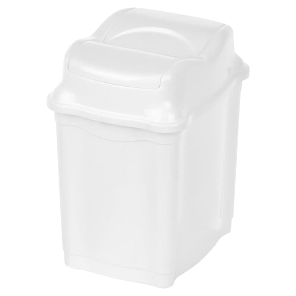 Plast sopbehållare vit 5 l